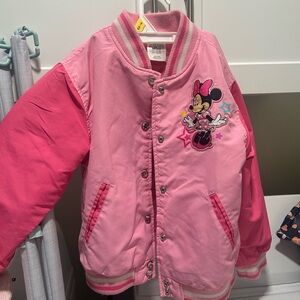 Disney Store Minnie Mouse Varsity Jacket Kid